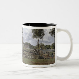 Landschaft Camille Pissarros Pontoise, c.1872 Zweifarbige Tasse