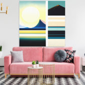 Landschaft - Canvas Print Leinwanddruck (Insitu (Wohnzimmer))