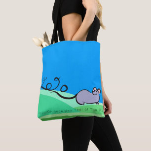 Landschaft Cartoon Mouse Chinesischer Rat Jahr 202 Tasche