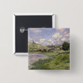 Landschaft Claude Monets |, Vetheuil, 1879 Button (Vorne & Hinten)