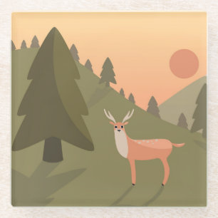 Landschaft Deer Mountain Naturpark California Glasuntersetzer