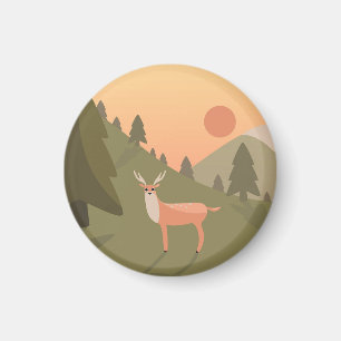 Landschaft Deer Mountain Naturpark California Magnet