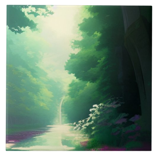 Landschaft dekorativ fliese (Vorderseite)