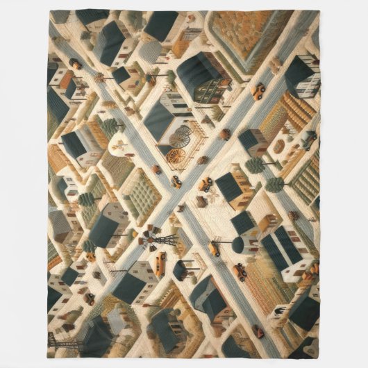 Landschaft der Abstrakten Landschaft Fleecedecke (Vorderseite)