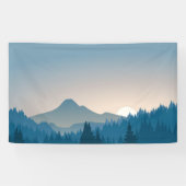 Landschaft der Berge Banner (Horizontal)