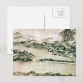 Landschaft der Berge und eines Flusses Postkarte (Vorne/Hinten)