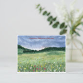 Landschaft der Blume Postkarte (Stehend Vorderseite)