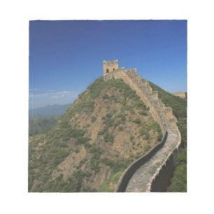 Landschaft der Chinesischen Mauer, China Notizblock
