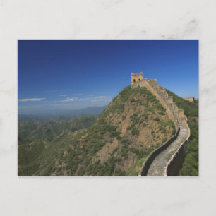 Landschaft der Chinesischen Mauer, China Postkarte