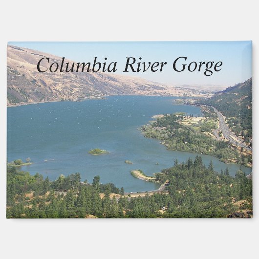 Landschaft der Columbia River Gorge Magnet (Vorderseite)