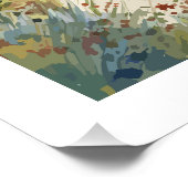 Landschaft der Côte d'Azur Poster (Ecke)