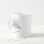 Landschaft der Forschung - Lehrer Danke Kaffeetasse (Vorderseite Links)