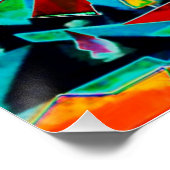 Landschaft der Gipfel Poster (Ecke)