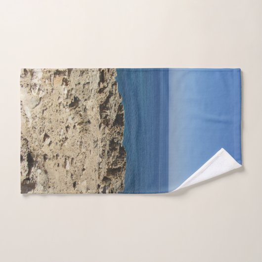 Landschaft der griechischen Inseln im Mittelmeer Badhandtuch Set (Handtuch)