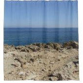 Landschaft der griechischen Inseln im Mittelmeer Duschvorhang (Vorderseite)