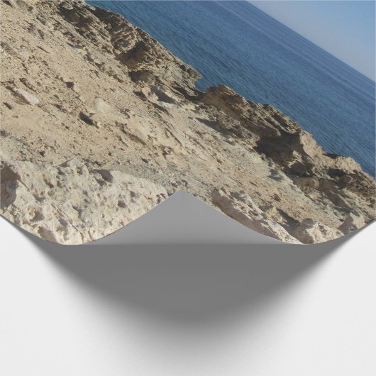 Landschaft der griechischen Inseln im Mittelmeer Geschenkpapier (Ecke)