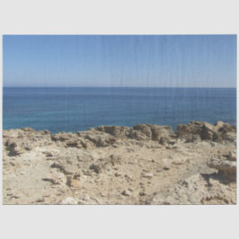 Landschaft der griechischen Inseln im Mittelmeer Seidenpapier