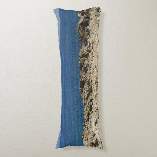 Landschaft der griechischen Inseln im Mittelmeer Seitenschläferkissen (Vorderseite Vertikal)