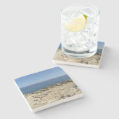 Landschaft der griechischen Inseln im Mittelmeer Steinuntersetzer (Seitenansicht)