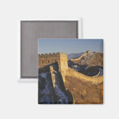 Landschaft der Großen Mauer bei Sonnenuntergang, C Magnet (Vorderseite/Rückseite)