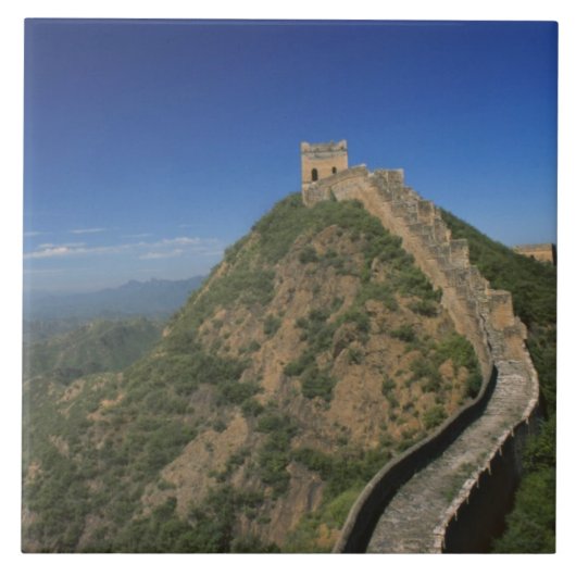 Landschaft der Großen Mauer, China Fliese (Vorderseite)