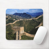 Landschaft der Großen Mauer, Jinshanling, China Mousepad (Mit Mouse)