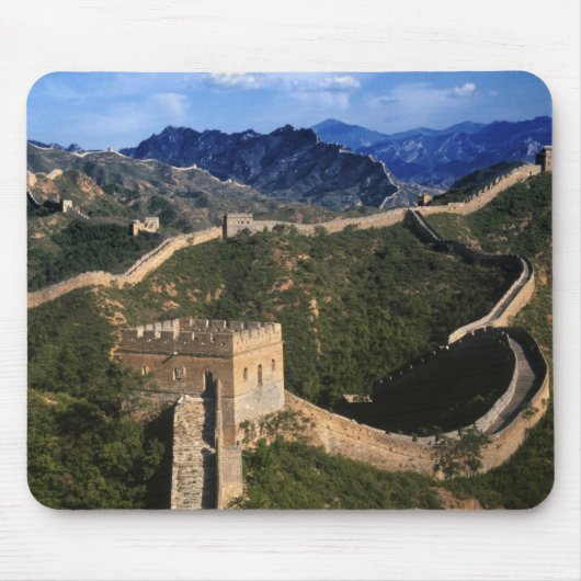 Landschaft der Großen Mauer, Jinshanling, China Mousepad (Vorne)