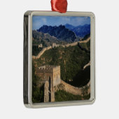 Landschaft der Großen Mauer, Jinshanling, China Ornament Aus Metall (Rechts)