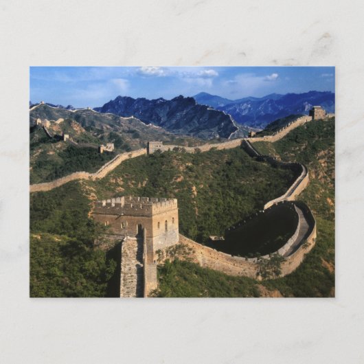 Landschaft der Großen Mauer, Jinshanling, China Postkarte (Vorderseite)