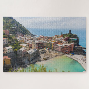 Landschaft der italienischen Stadt Vernazza Cinque Puzzle