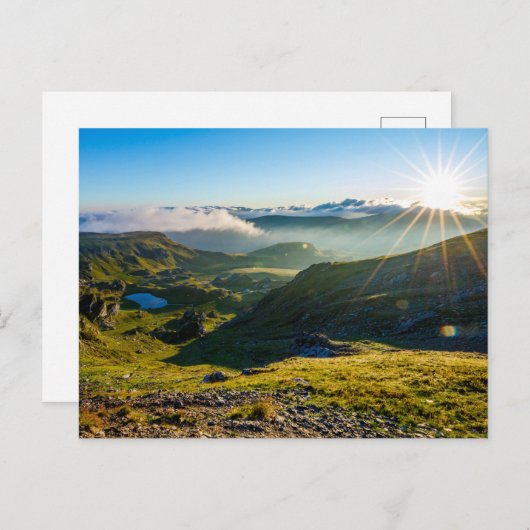 Landschaft der Karpaten Postkarte (Vorne/Hinten)