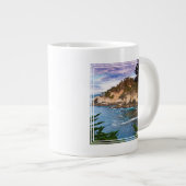 Landschaft der Küstenklippe Jumbo-Tasse (Vorderseite Rechts)
