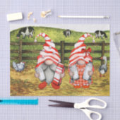 Landschaft der Landkuh Milchgnomen Seidenpapier (Handwerk)