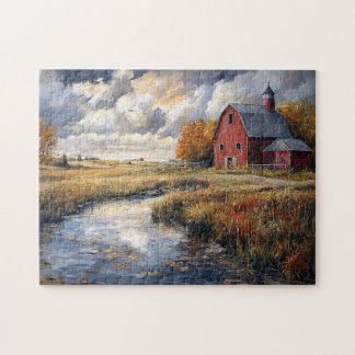 Landschaft der ländlichen Gegend Puzzle