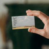 Landschaft der landwirtschaftlichen Weizenfelder Visitenkarte