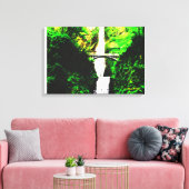 Landschaft der Multnomah Falls Leinwanddruck (Insitu (Wohnzimmer))