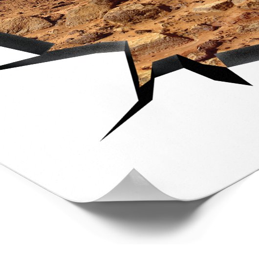 Landschaft der NASA Mars Zwillingsspitzen 3D-Wanda Poster (Ecke)