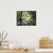 Landschaft der Natur in einem Wald mit Fluss Poster (Küche)