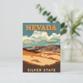 Landschaft der Nevada-Wüste Postkarte (Stehend Vorderseite)