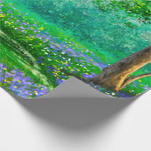 Landschaft der Ölgemälde, Frühling, Baum in den Wä Geschenkpapier (Ecke)