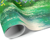 Landschaft der Ölgemälde, Frühling, Baum in den Wä Geschenkpapier (Rolleneckpunkt)