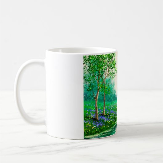 Landschaft der Ölgemälde, Frühling, Baum in den Wä Kaffeetasse (Links)