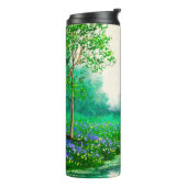 Landschaft der Ölgemälde, Frühling, Baum in den Wä Thermosbecher (Nach links gedreht)