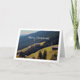 Landschaft der österreichischen Hügel Karte