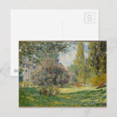 Landschaft - Der Parc Monceau - Claude Monet Postkarte (Vorne/Hinten)