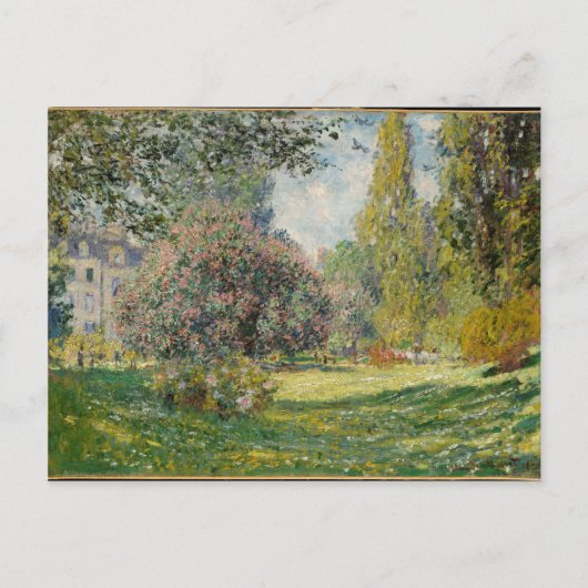 Landschaft - Der Parc Monceau - Claude Monet Postkarte (Vorderseite)