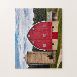 Landschaft der roten Barlandschaft Puzzle