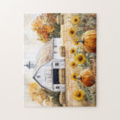Landschaft der rustikalen Herbstlandschaft Puzzle (Vertikal)