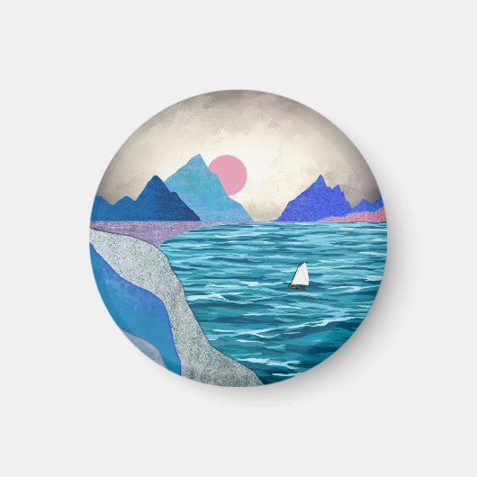 Landschaft der Sailboat Cove Magnet (Vorne)