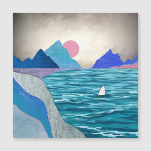 Landschaft der Sailboat Cove Magnetkarte